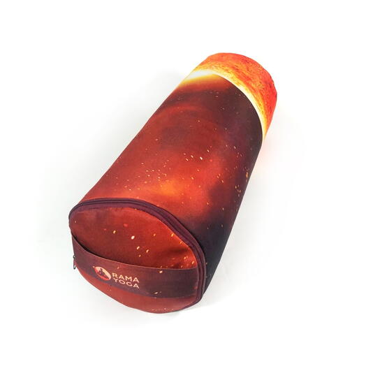 Спортивный валик для фитнеса, Mars Space Collection болстер для йоги с гречневой лузгой, ролик для йоги, валик для спины 60 см