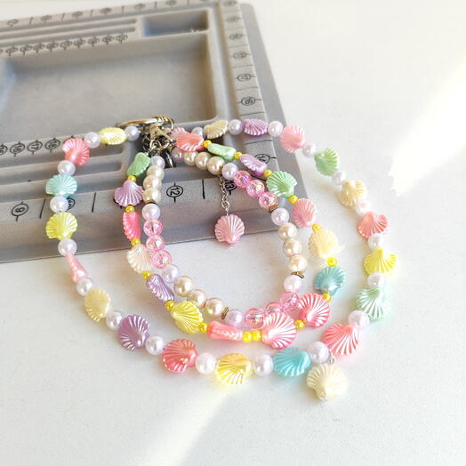 Чокер и обвес на сумку в морском стиле