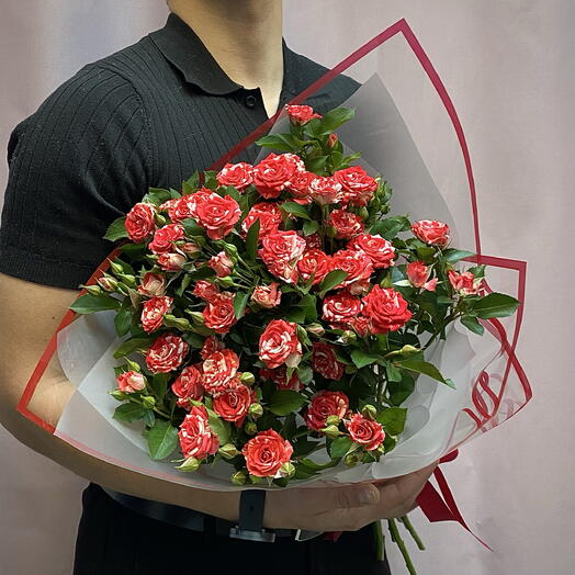 Букет из кустовых роз Кения (7)