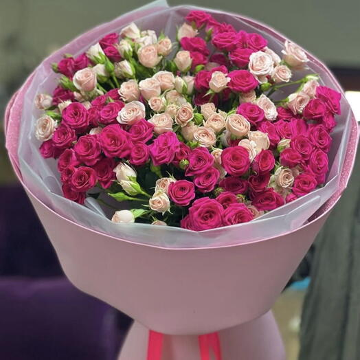 Шикарные кустовые розы