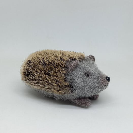 Валяная игрушка из шерсти Ёжик