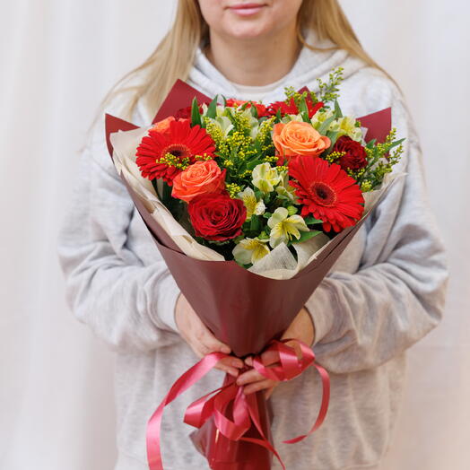 Букет Магия огня🌹