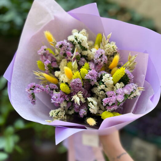 Летний букет со статицей, не завянет♥️