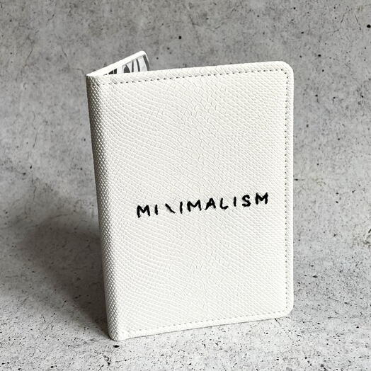 Обложка на паспорт «Minimalism» на магнитах из экокожи ручной работы