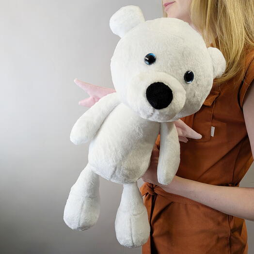 White Milo bear - angel