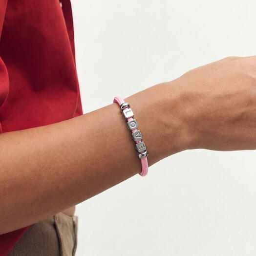 Браслет LU CORD PINK [LOVE] любимому человеку