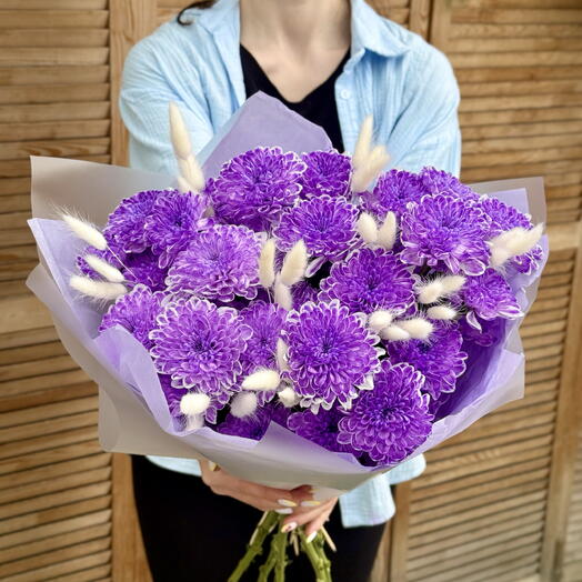 Букет хризантем 💜
