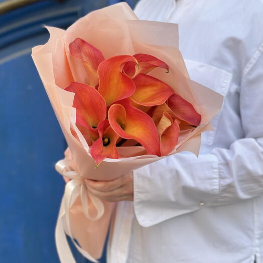 Букет из каллы оранжевый 🧡