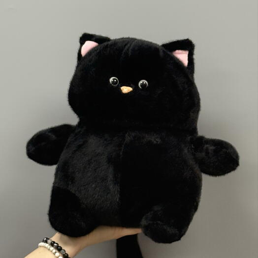 Мягкая игрушка Котик черный