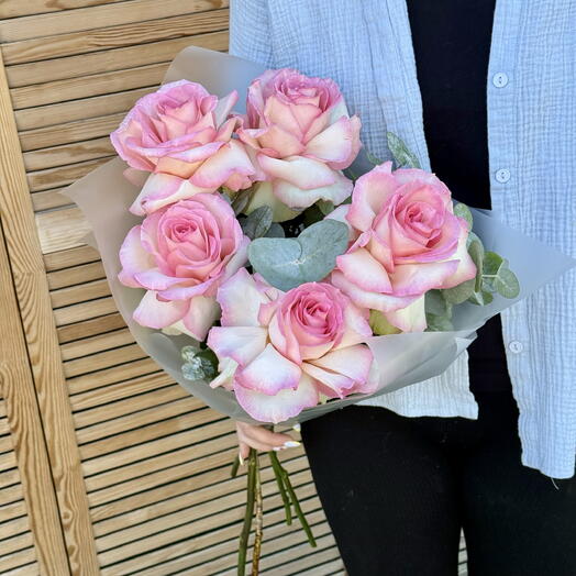 Букет с французской розой💕