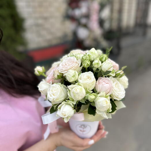 Стаканчик из кустовых роз🌟