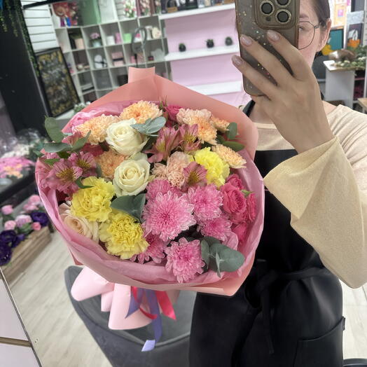 Красочный букет 💛🧡