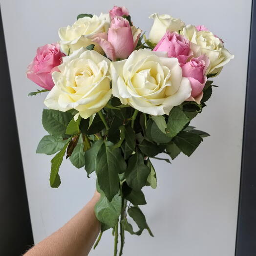 Бело-розовый микс 11