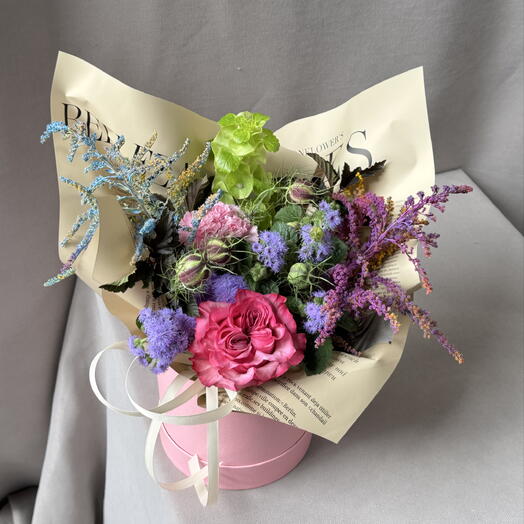 Нежная композиция с пионовидными розами