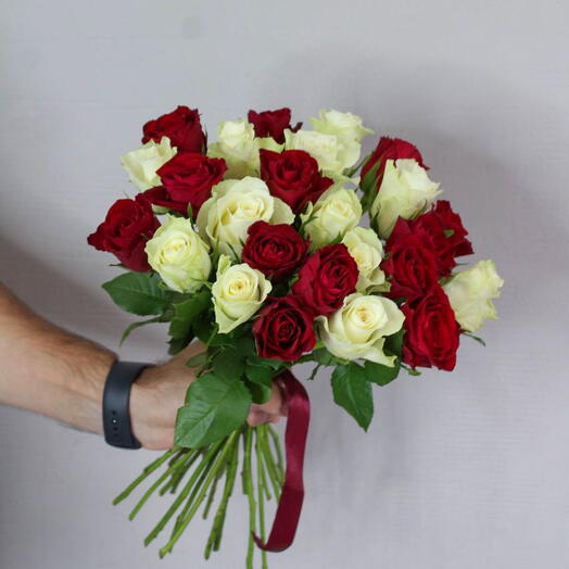 25 роз Кения микс