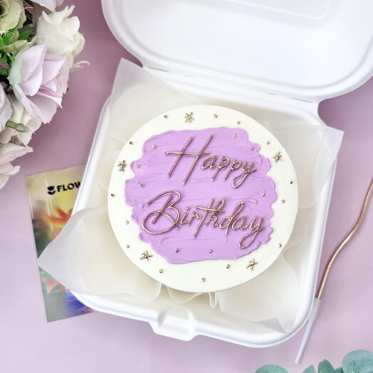 Бенто-торт 500 гр. Happy Birthday, с днем рождения