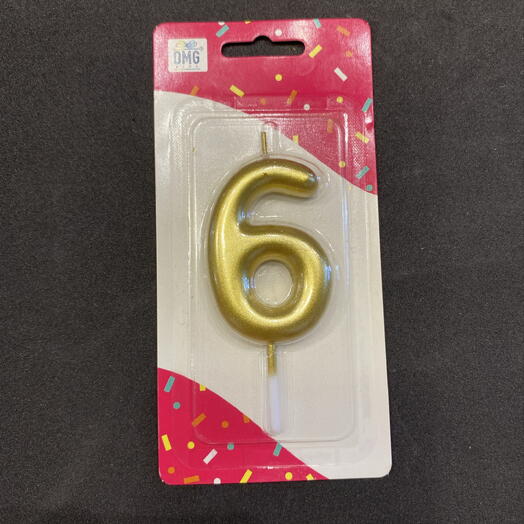 Свеча Цифра 6