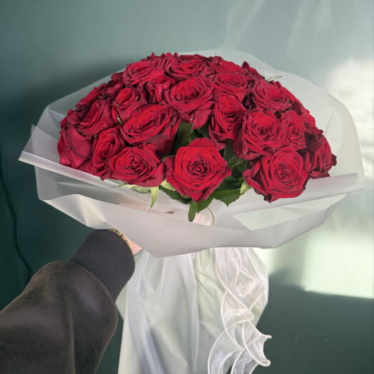 🌹Букет🌹 из 31 розы в оттенке Рэд Наоми
