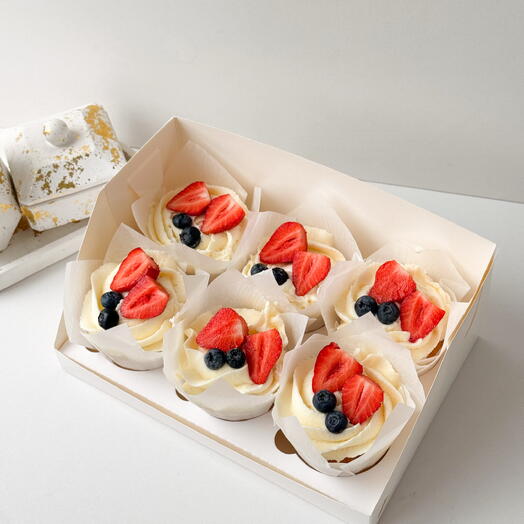 Капкейки с крем чизом 🤍🧁