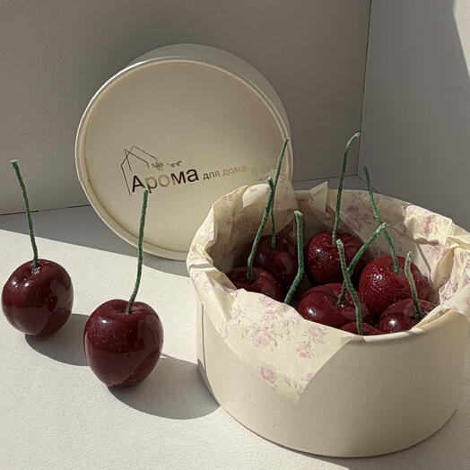 Свечи - вишни для торта