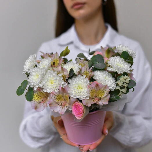 Композиция в ведёрке