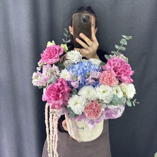 Коробка с цветами 💎🌸