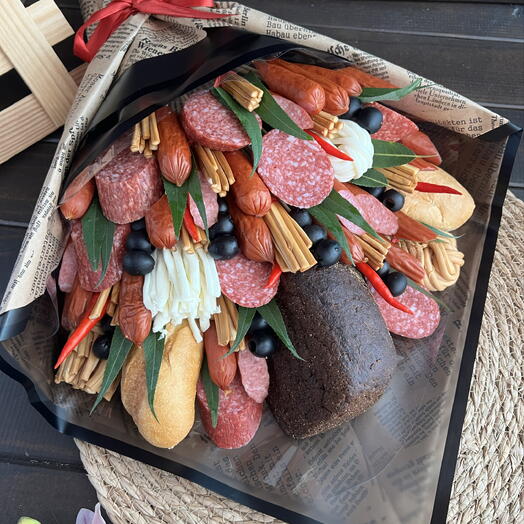Мужской мясной букет в подарок