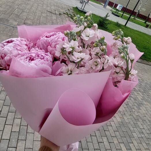 Букет "Розовое счастье"