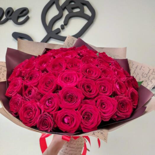 Bouquet of 51 red roses
