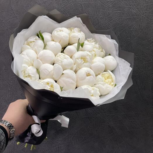 Bouquet of 21 Peonies