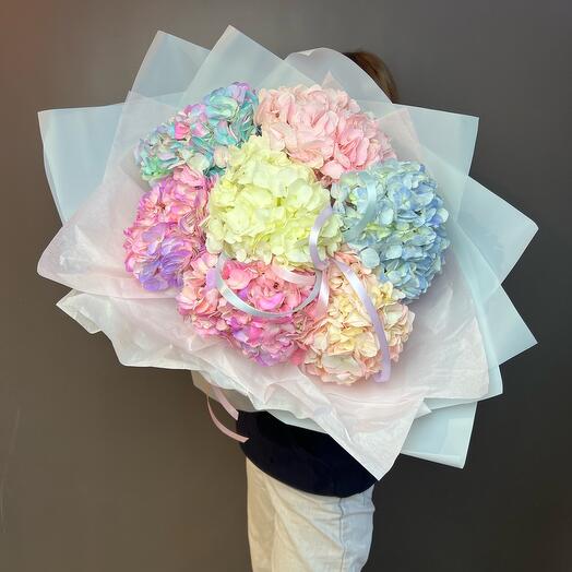 Bouquet Watercolor of hydrangeas