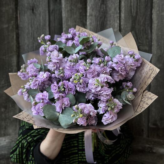 A bouquet of 9 bushy fragrant mattioles
