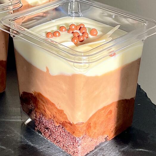 Mousse tres chocolates