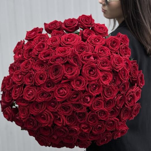 101 красная роза ♥️