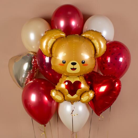 Teddy Bear Balloon Set