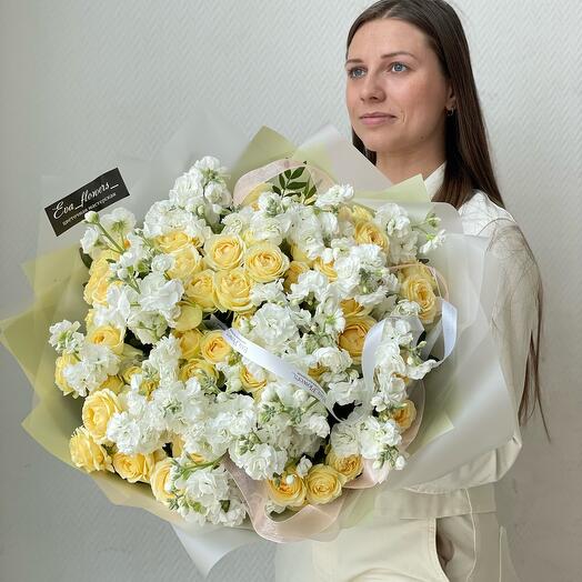 Букет лимонное безе