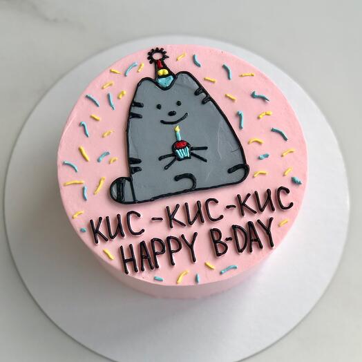 Bento cake XL 1kg with cat for Birthday