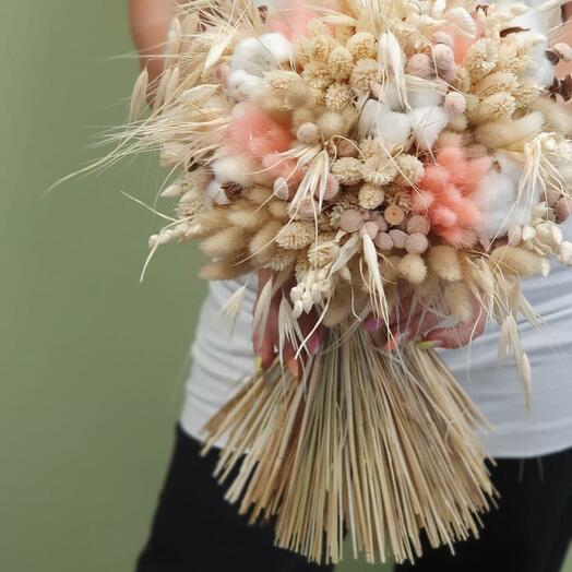 Eco bouquet of dried flowers