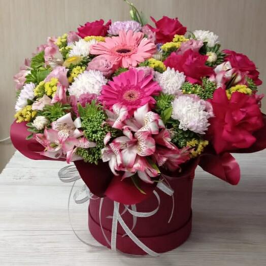 Цветы в коробке " Королевский!!!💝"