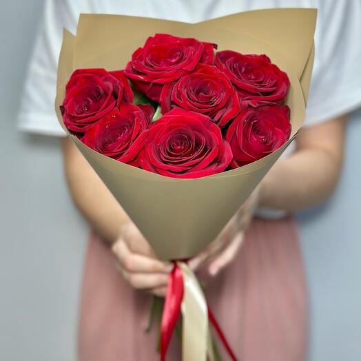 7 rosas rojas"Premium"