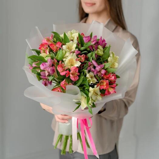 Bouquet of alstroemeria mix (15 pcs)