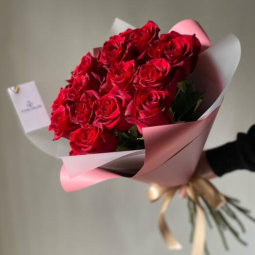 Красный бархат бордовые розы PREMIUM🌹(15) СУПЕР АКЦИЯ