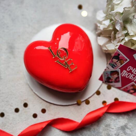 Муссовый торт сердце "Love"