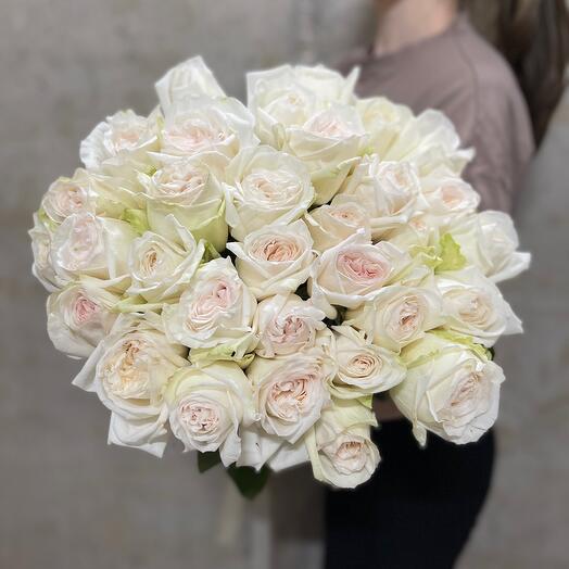Ароматный букет из 31 пионовидной розы 🌸