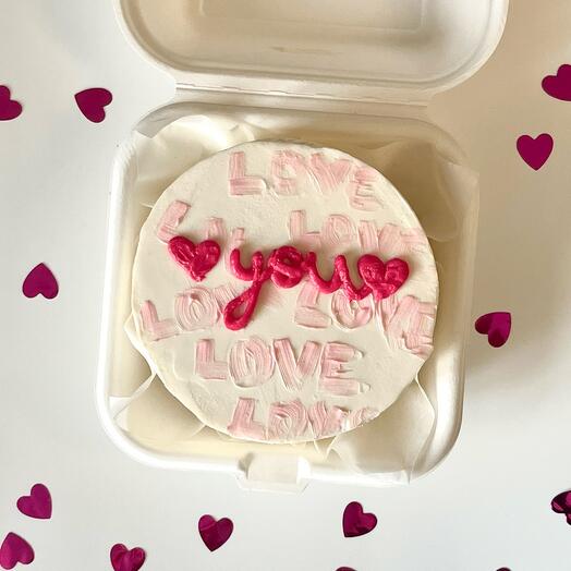 Бенто торт love you