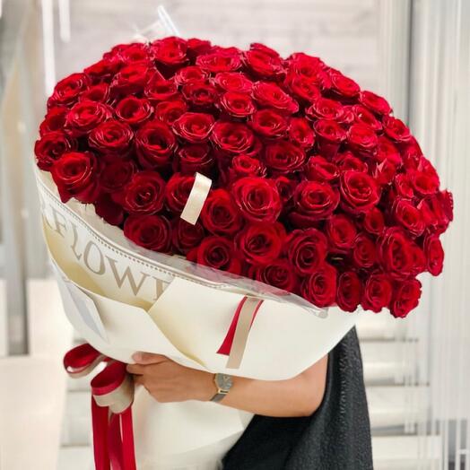 151 красная роза для ее восторга 🥰