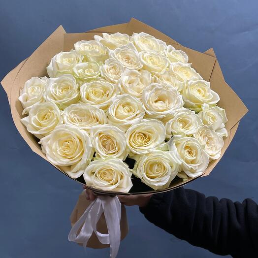 White roses in craft