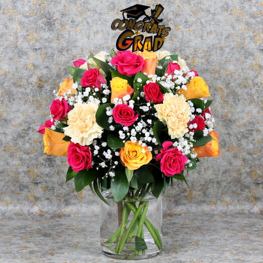 Congrats Grad Flower Arrangement