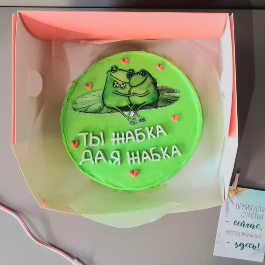 Бенто торт для любимого.Торт с жабками