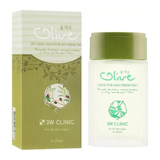 3W Clinic Olive For Man Fresh Skin Тоник освежающий с оливой для мужчин - 150 мл